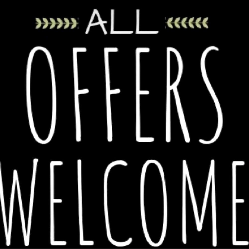 Offers are welcome!